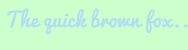 Image with Font Color B1DDF3 and Background Color CCFFCC